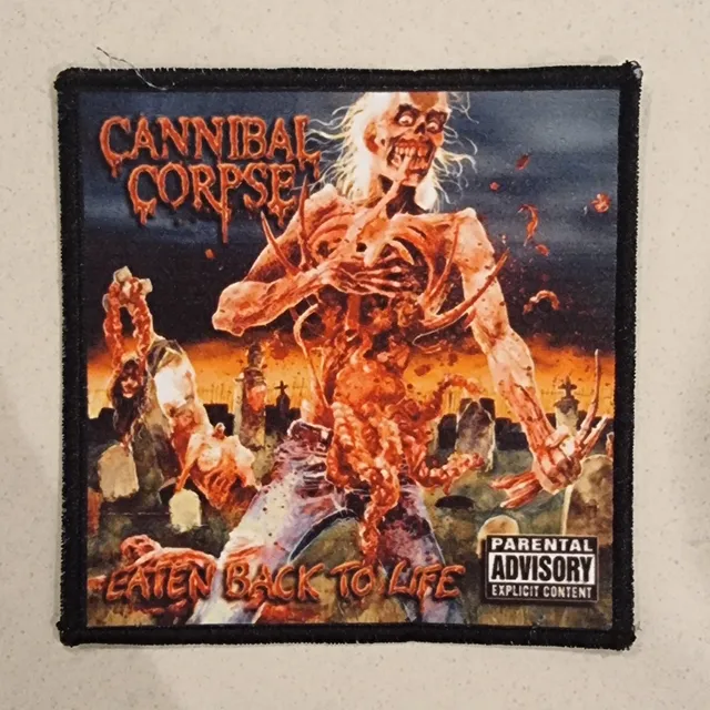 cannibal-corpse-eaten-back-to-life-petit-patch-tissu-coudre image 1