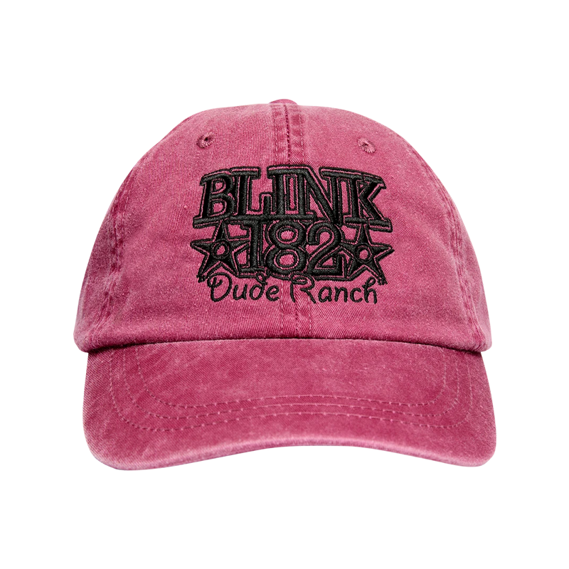 blink-182-dude-ranch-dad-hat-casquette-bordeaux-brod-e image 1