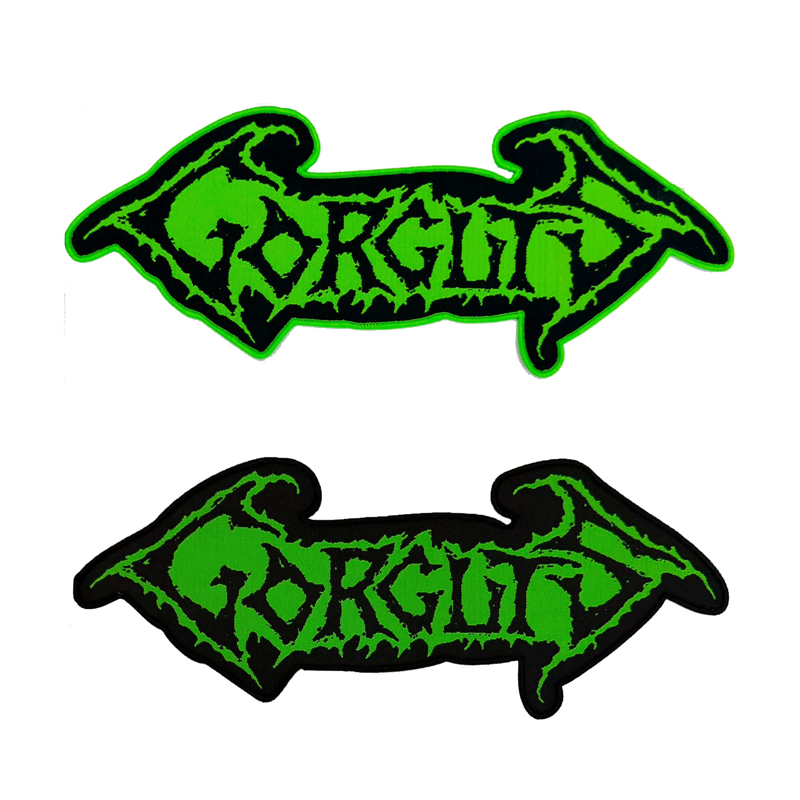 gorguts-logo-patch-tiss-oversize-bord-noir-30-cm image 1