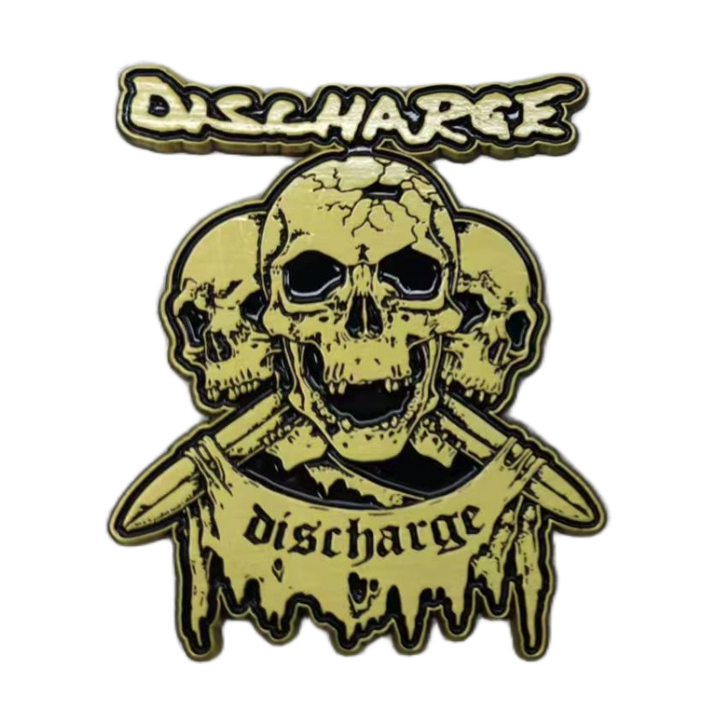 discharge-logo-pin-s-mail-nickel-mat-60mm image 3