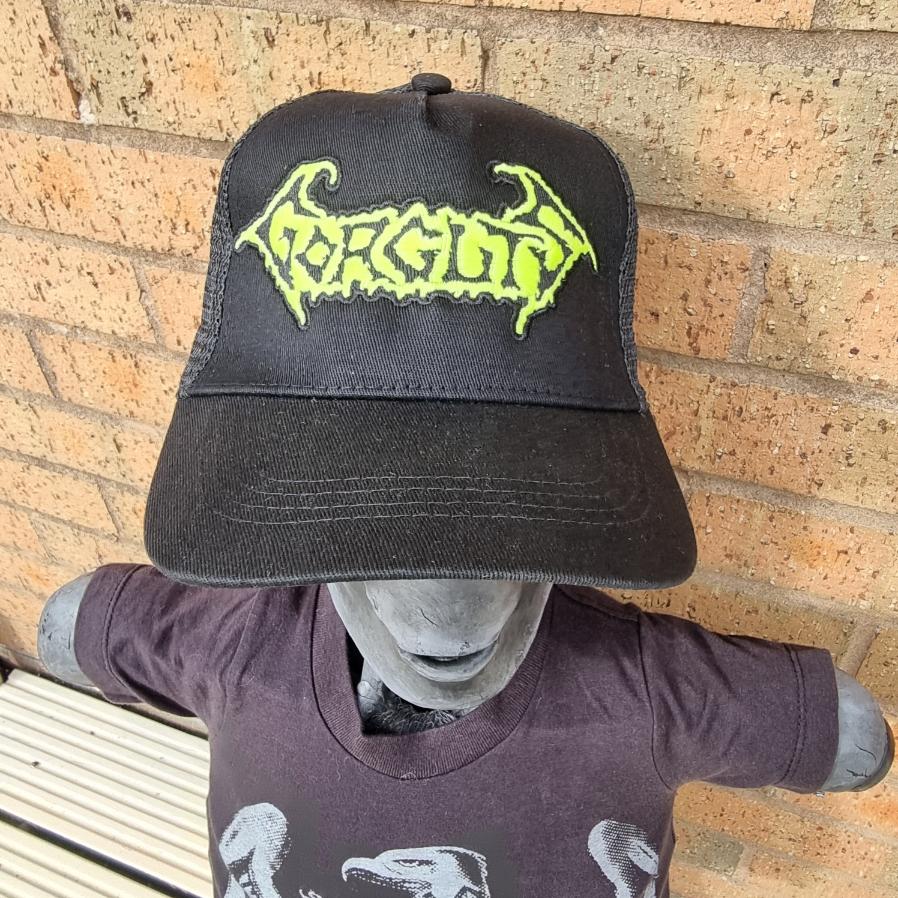 gorguts-logo-casquette-trucker-phosphorescente-noire image 4