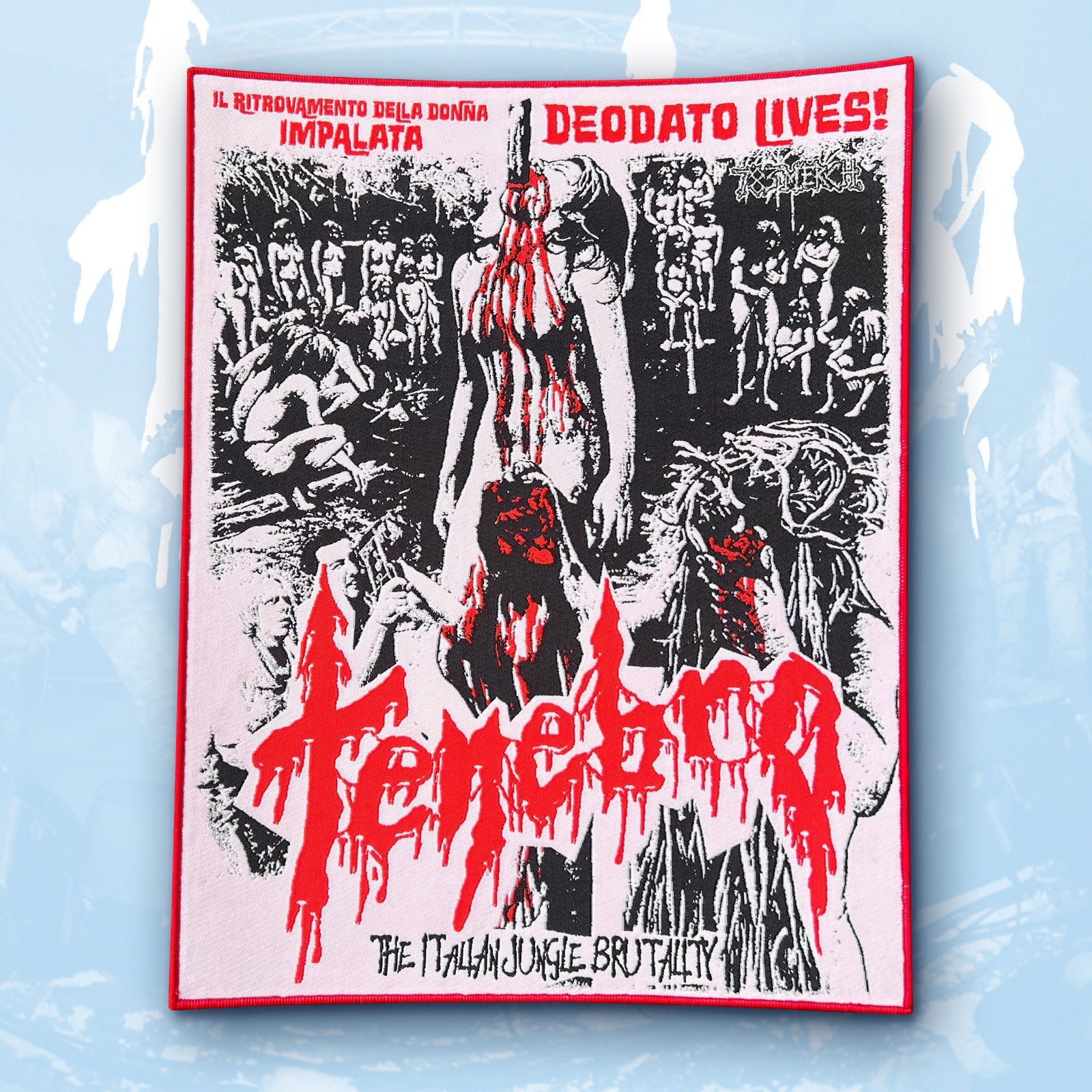 tenebro-deodato-lives-backpatch-tiss-bord-noir image 3