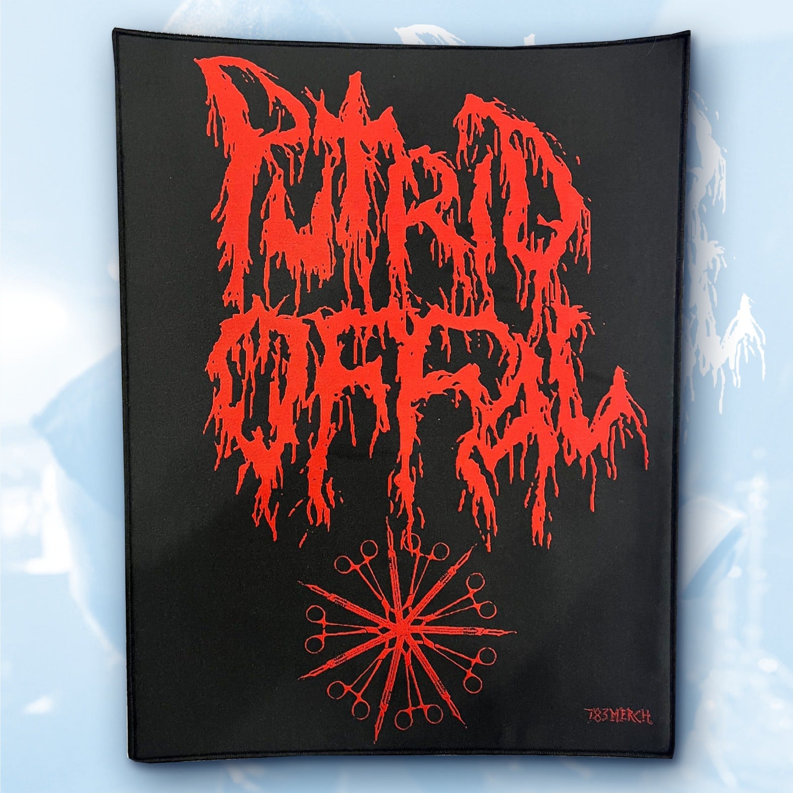 783punx-backpatch-putrid-offal-logo-dos-bordure-noire image 2