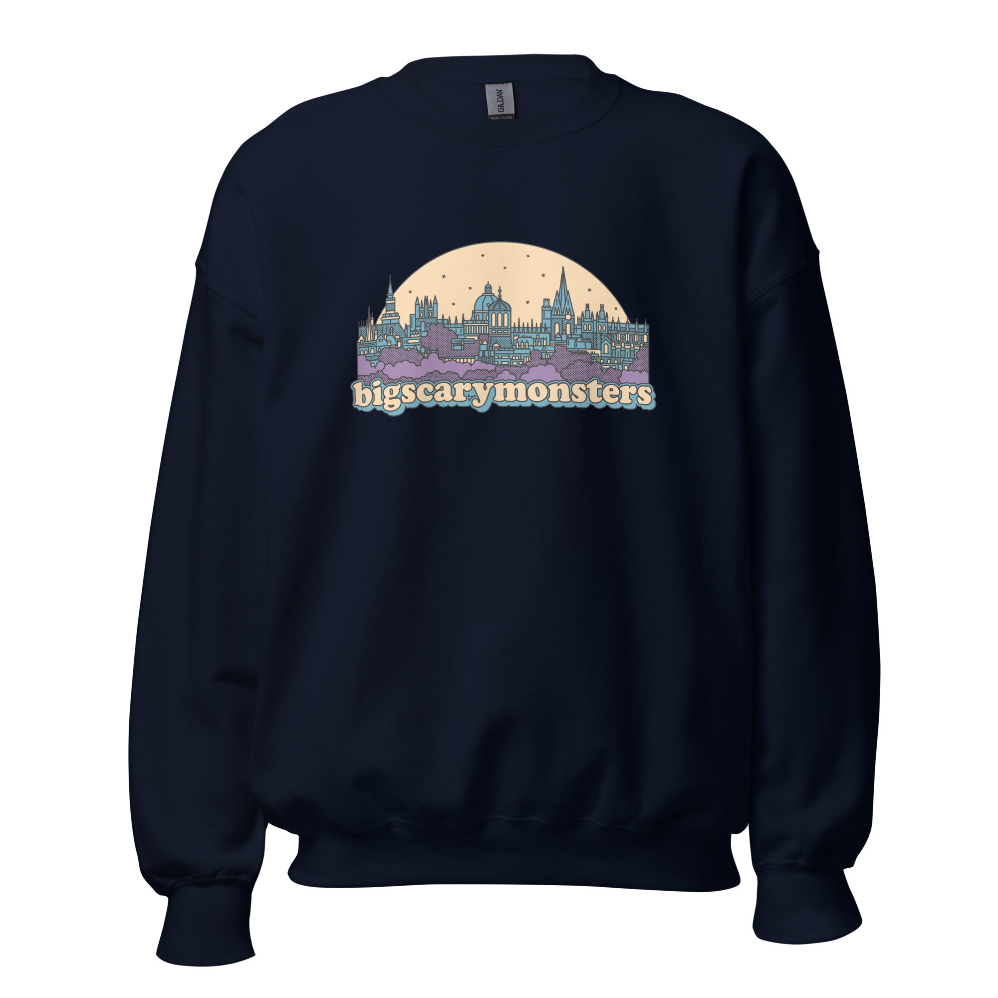 bsm-city-sweatshirt-noir-coton-coupe-classique-m image 2