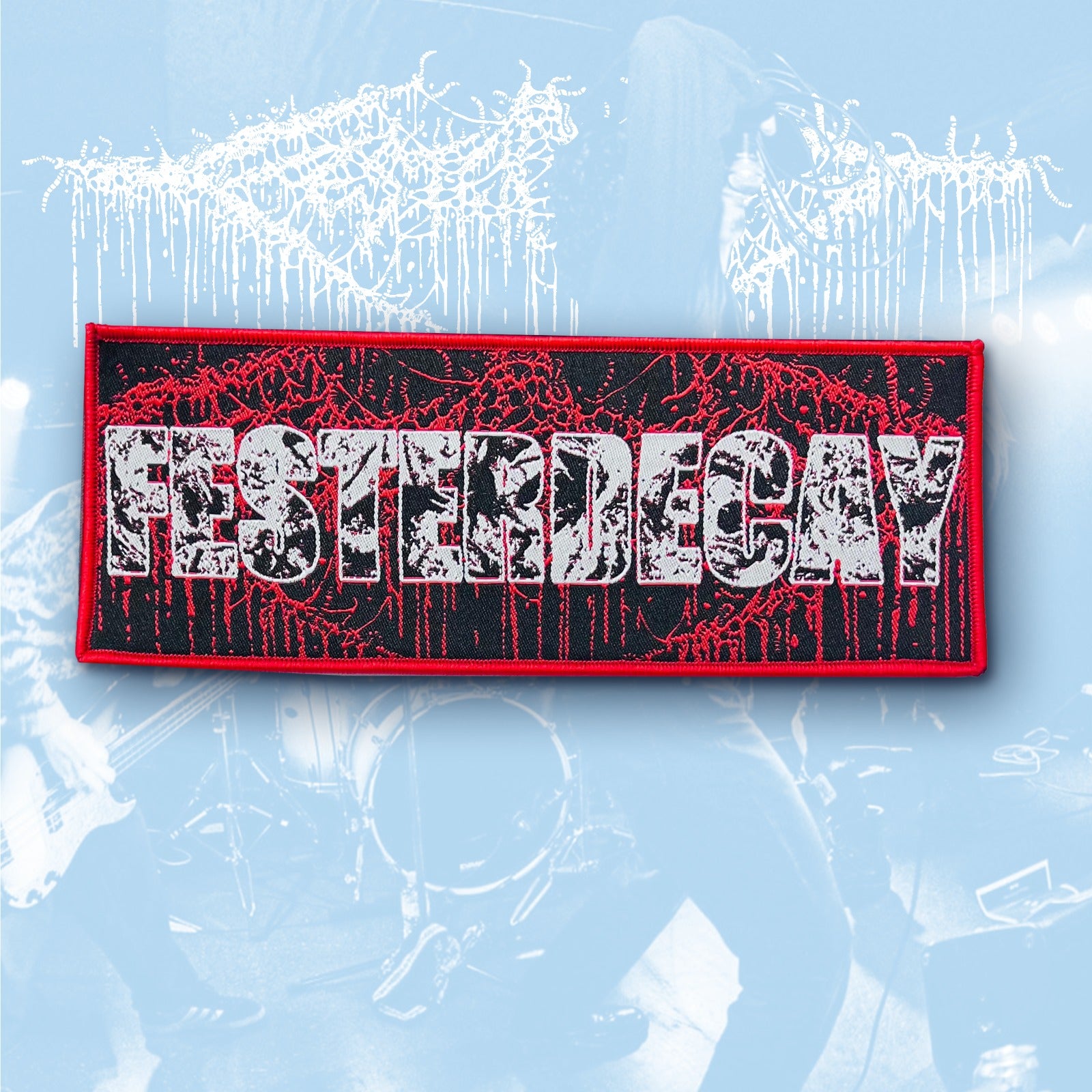 783punx-festerdecay-logo-patch-stripe-tiss-bord-noir image 6