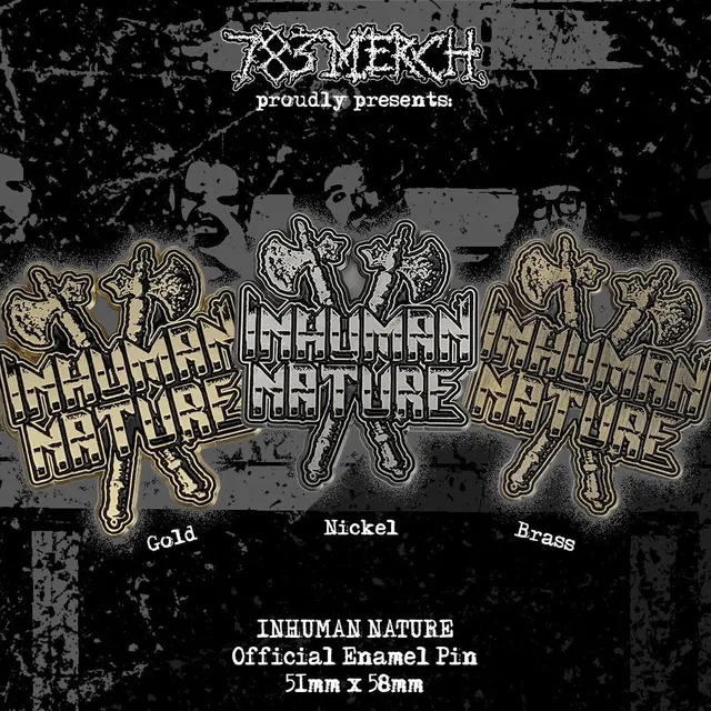 783punx-inhuman-nature-logo-pin-s-mail-plaqu-nickel image 1