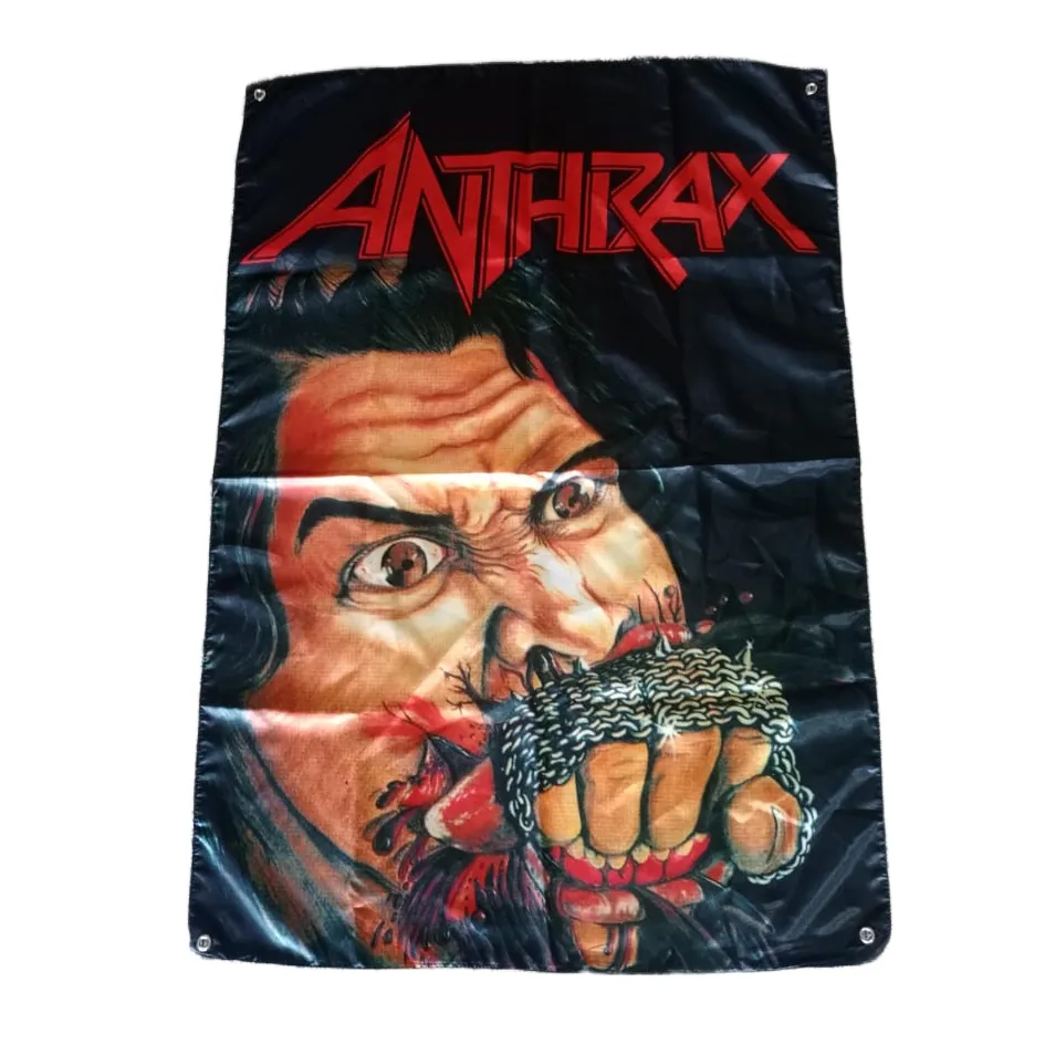783punx-anthrax-fistful-of-metal-drapeau-mural-100x70-cm image 1