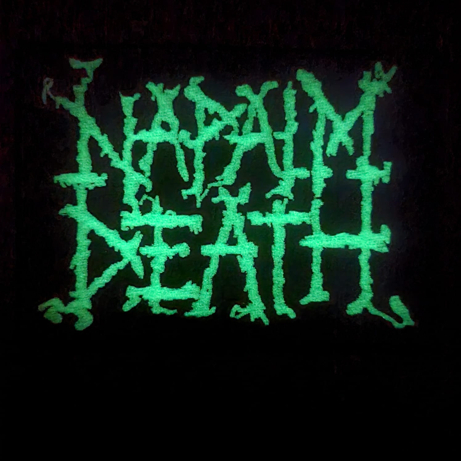 napalm-death-logo-patch-brod-phosphorescent image 1