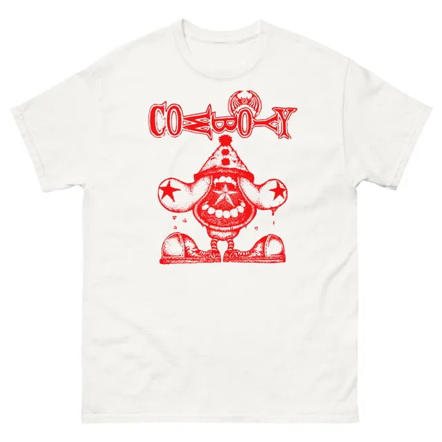 cowboyy-t-shirt-coton-noir-coupe-tubulaire image 1