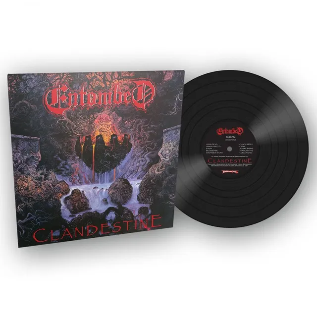 entombed-clandestine-vinyle-lp-noir-r-dition-death-metal image 1