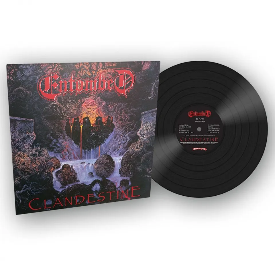 entombed-clandestine-vinyle-lp-noir-r-dition-death-metal image 1