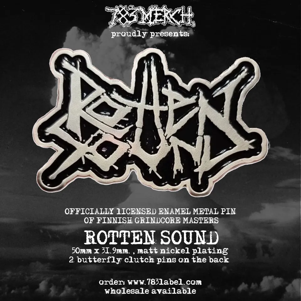 783punx-rotten-sound-pin-pin-mail-logo-grindcore image 1