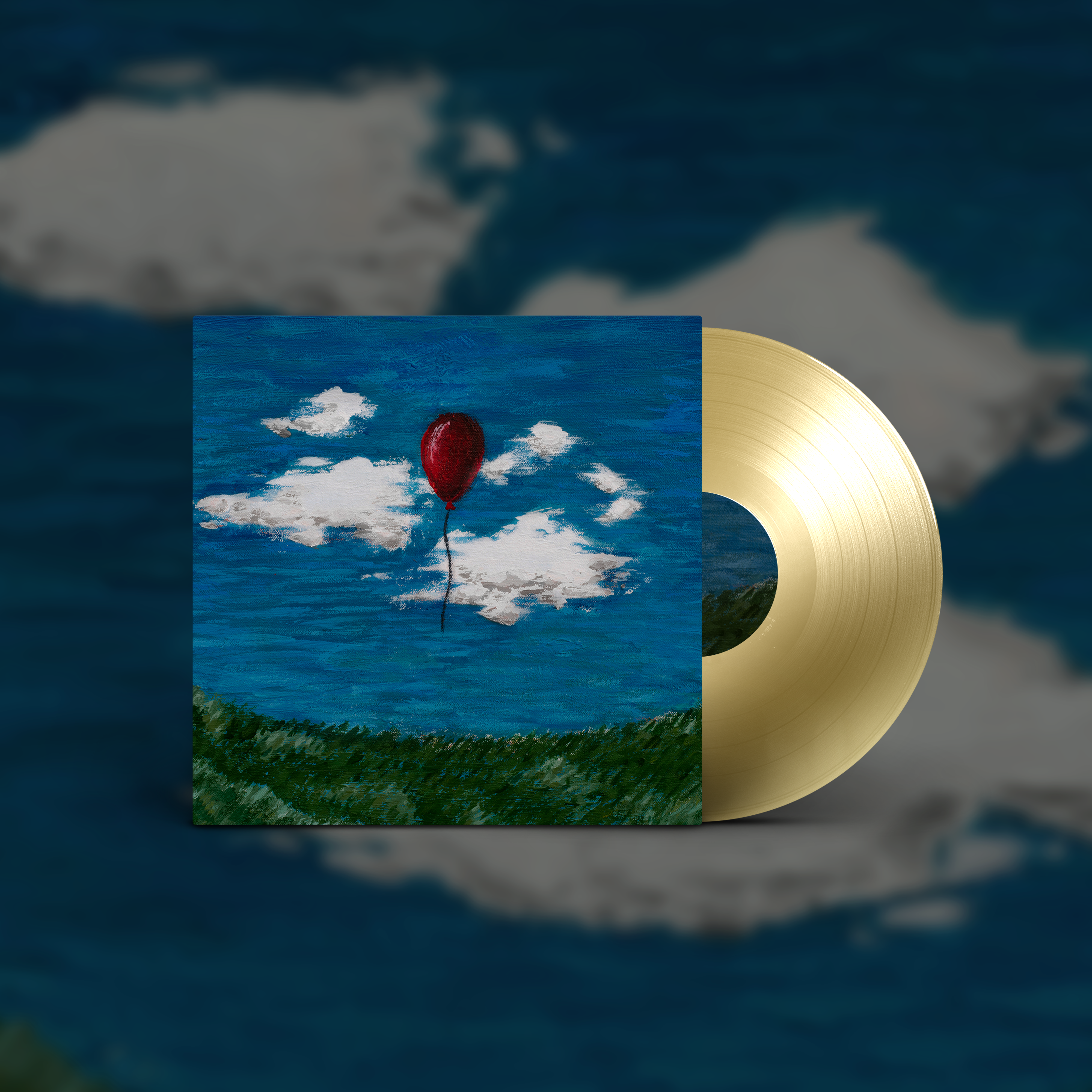 grandview-everything-between-paint-vinyle-lp-maroon-gold-marble image 2