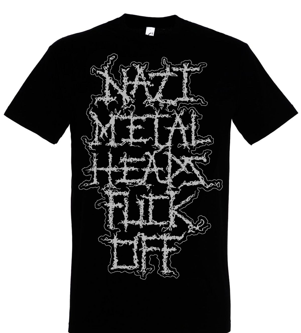 783punx-nazi-metalheads-fuck-off-t-shirt-noir-large-coton image 1