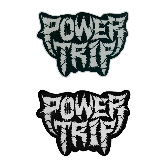 power-trip-logo-cusson-surdimensionn-tiss-bordure-noire image 1