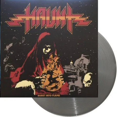 haunt-burst-into-flame-vinyle-lp-argent-limit-500-heavy-metal image 1