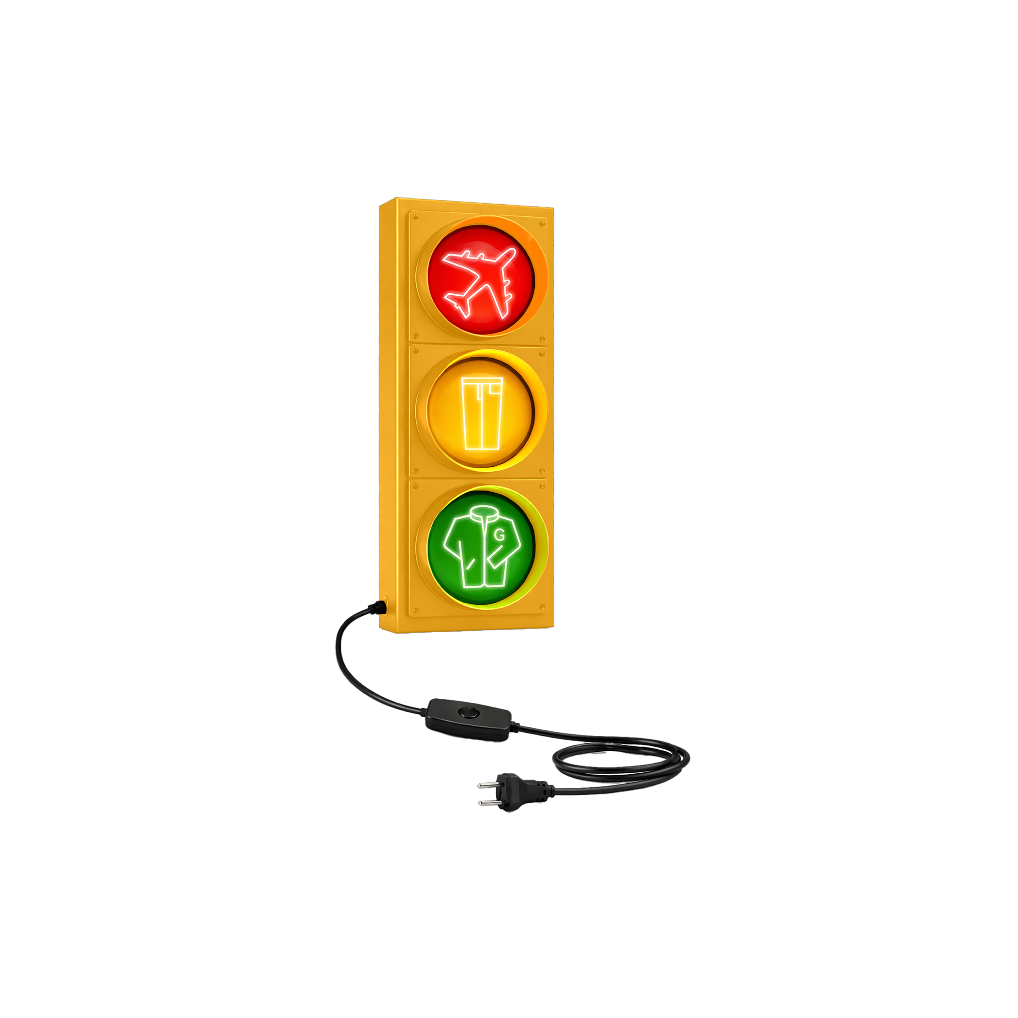 blink-182-toypaj-traffic-light-lampe-led-jaune image 1