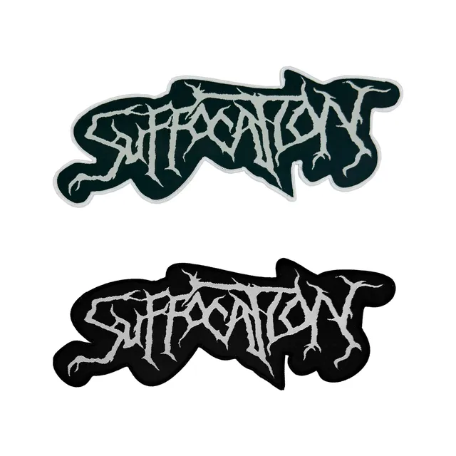 suffocation-logo-patch-tiss-oversized-bordure-noire image 1