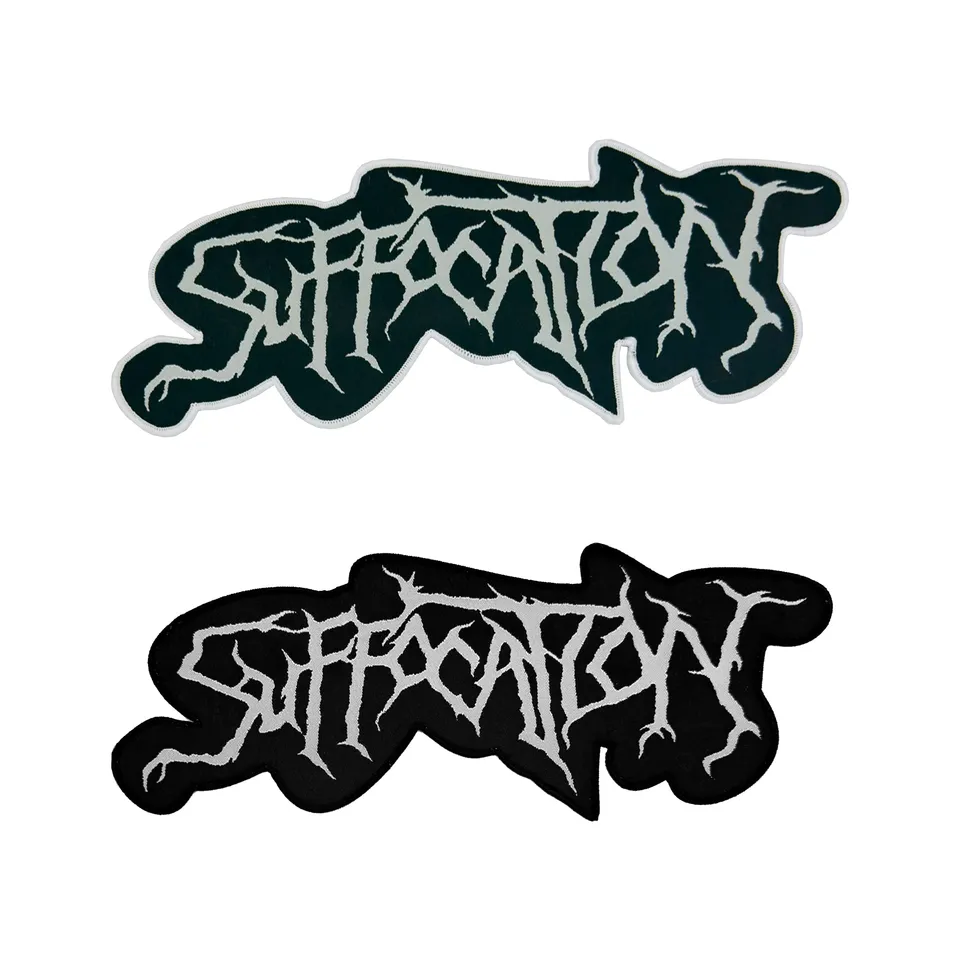 suffocation-logo-patch-tiss-oversized-bordure-noire image 1