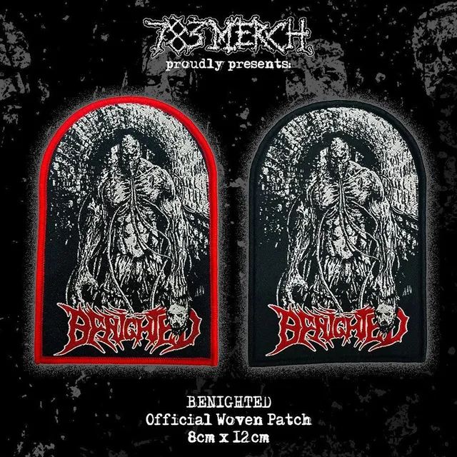benighted-asylum-cave-patch-tiss-contour-noir-death-metal image 1