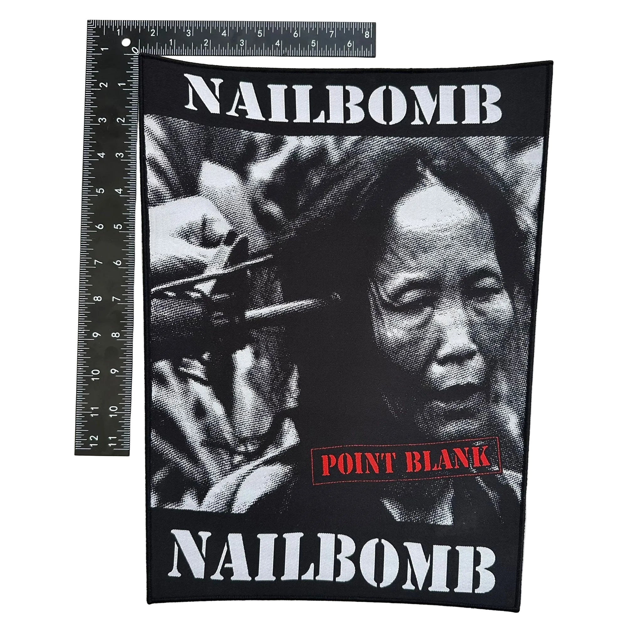 nailbomb-point-blank-backpatch-tiss-bordure-noire image 3