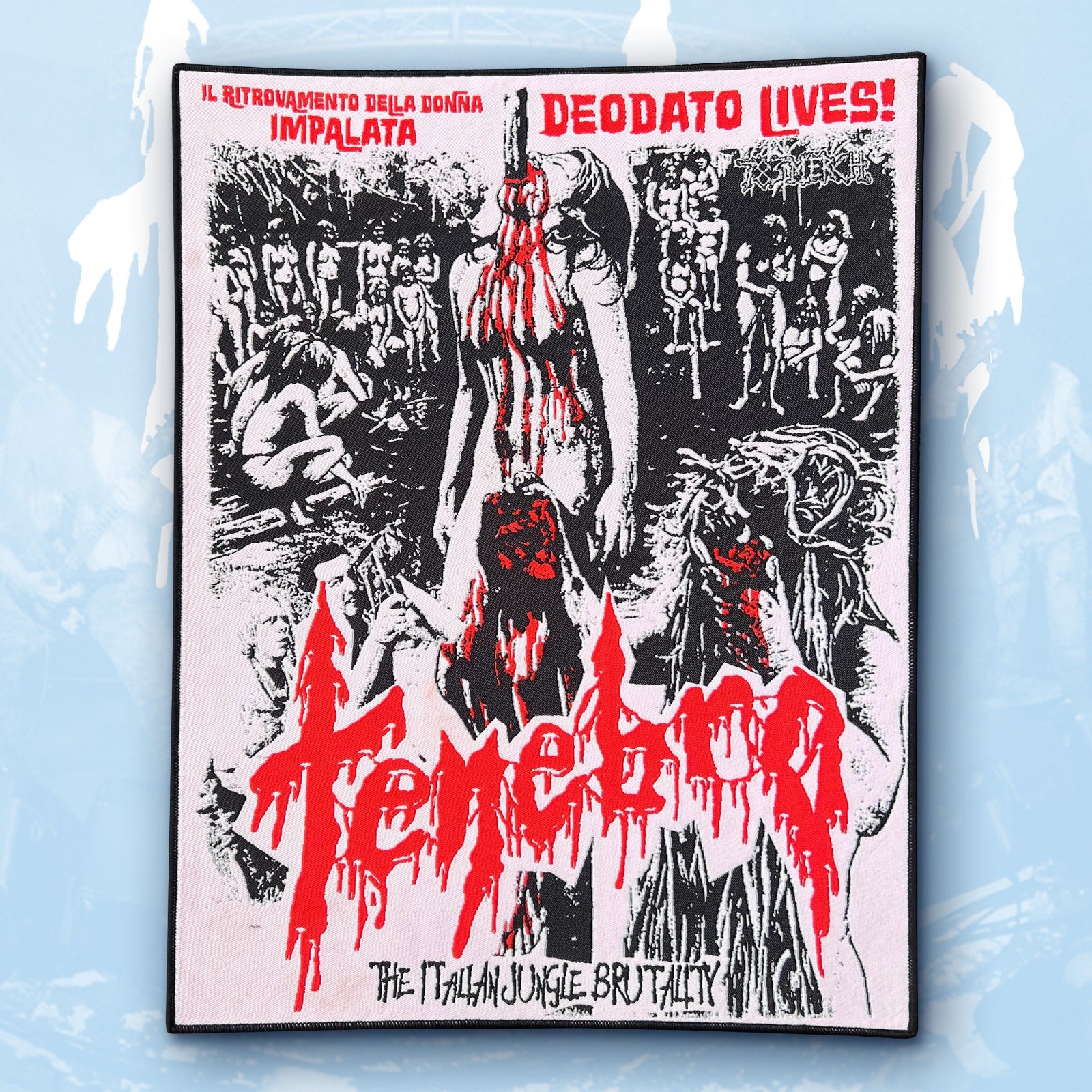 tenebro-deodato-lives-backpatch-tiss-bord-noir image 2