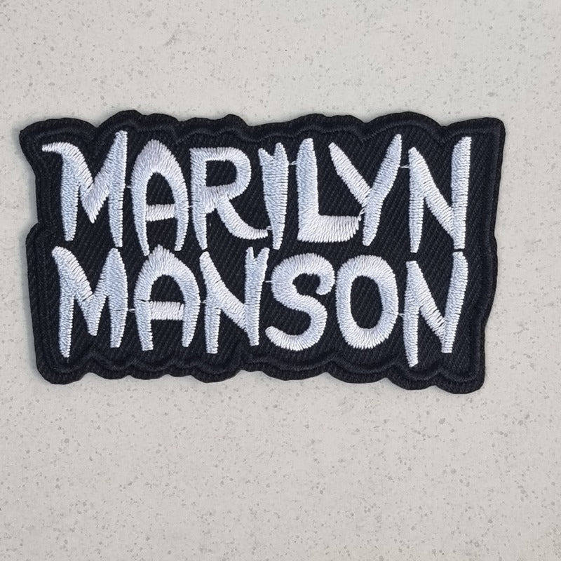 783punx-marilyn-manson-logo-patch-blanc image 1