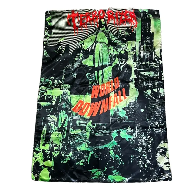 783punx-terrorizer-world-downfall-drapeau-tissu-100x70 image 1