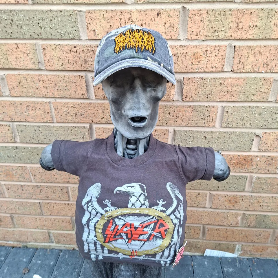 blood-incantation-casquette-dad-cap-camo-logo-orange image 1