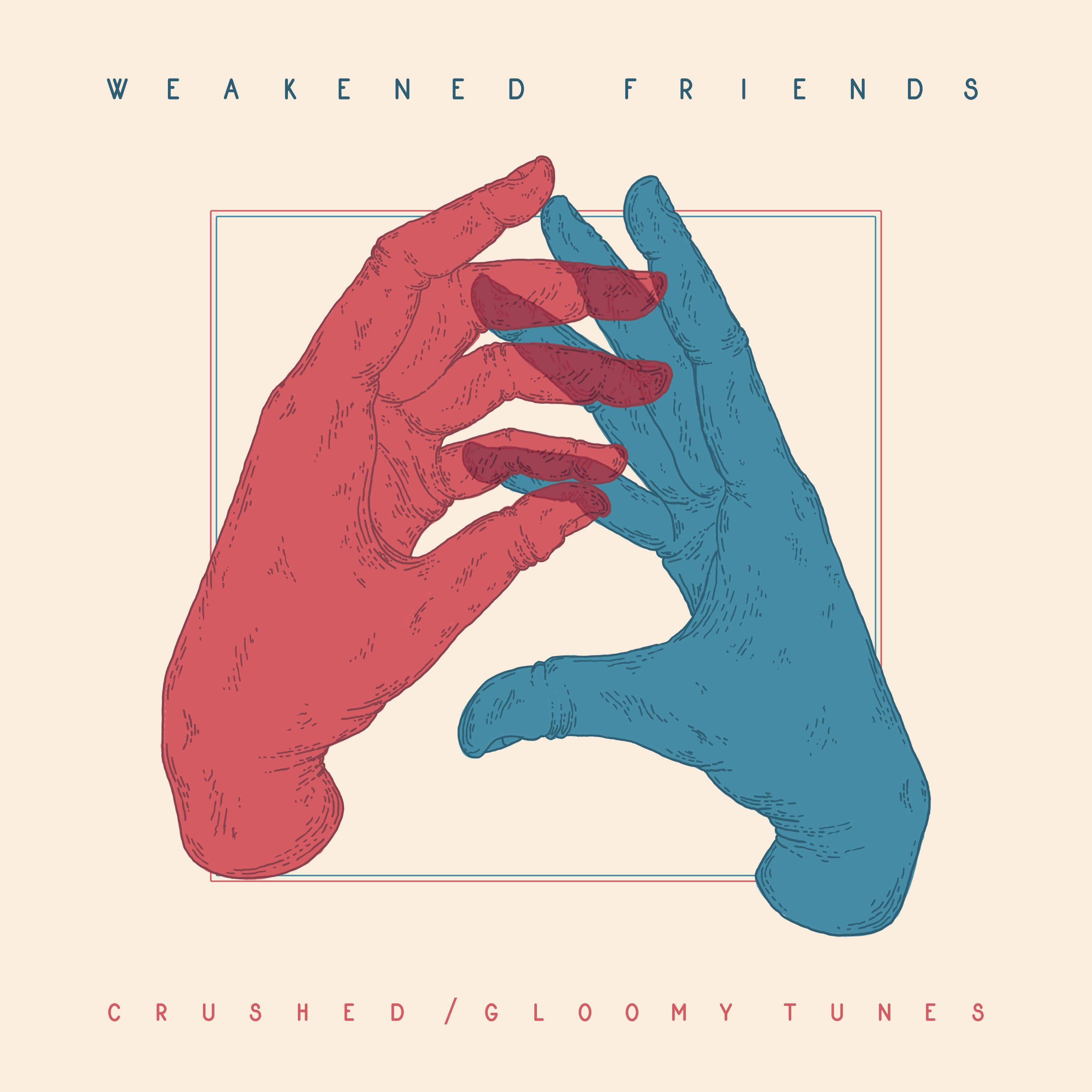 weakened-friends-crushed-vinyle-12-white-black-swirl image 1