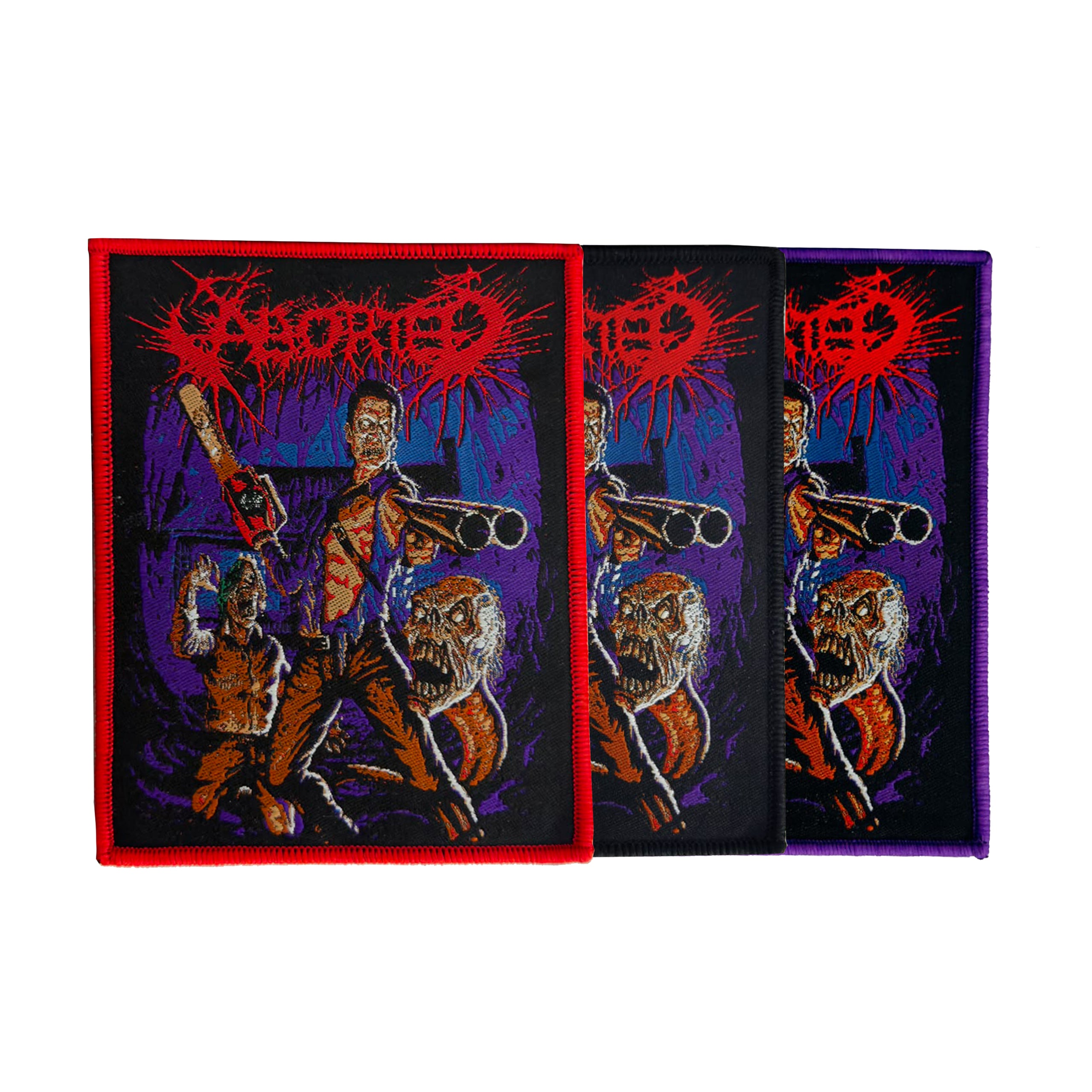 783punx-aborted-the-necrotic-manifesto-patch-tiss-bordure-rouge image 1