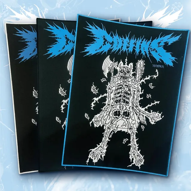 783punx-coffins-sinister-oath-backpatch-dos-bordure-noire image 1