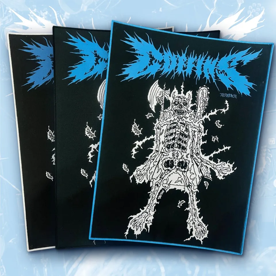 783punx-coffins-sinister-oath-backpatch-dos-bordure-noire image 1