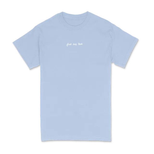 first-day-back-t-shirt-brod-bleu-clair-coton-emo image 1