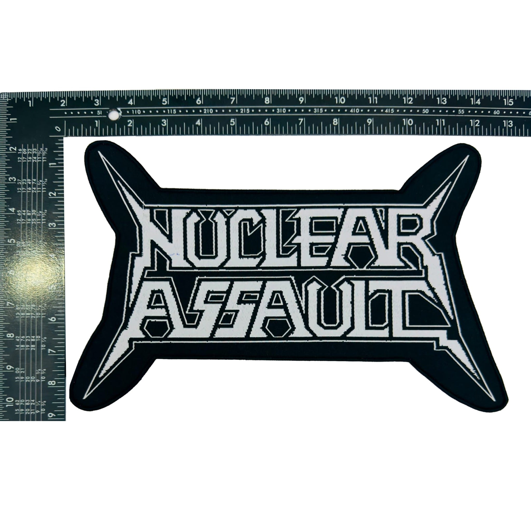 nuclear-assault-logo-cusson-tiss-surdimensionn-bordure-noire image 3