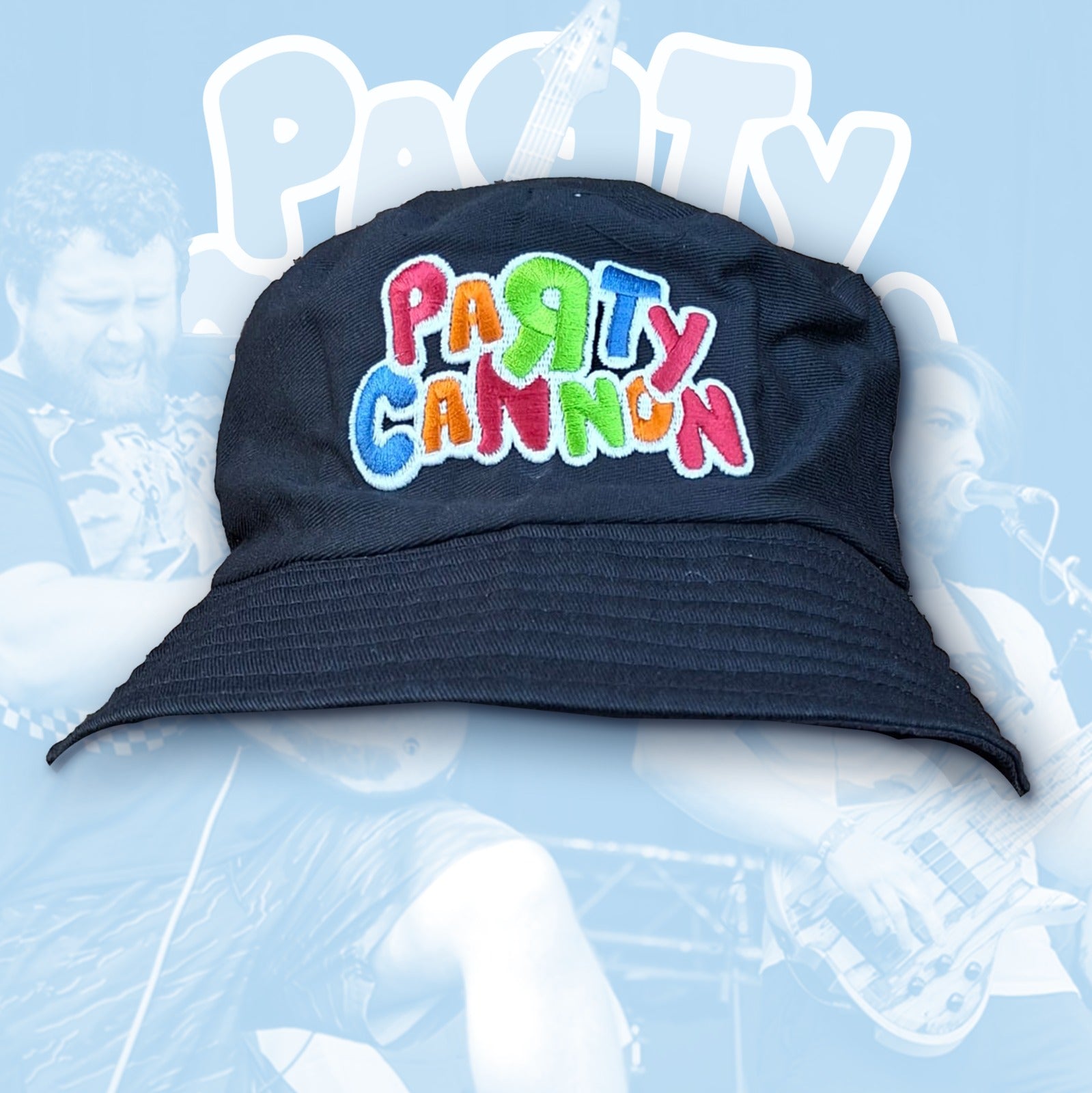 party-cannon-logo-glow-in-the-dark-bob-bucket-hat-phosphorescent image 1