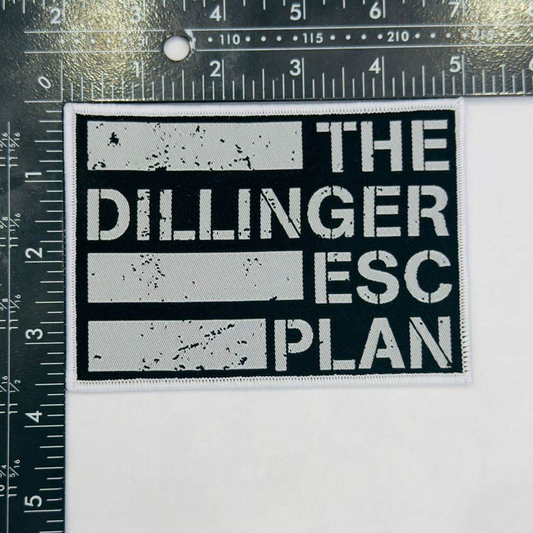 783punx-small-patch-dillinger-escape-plan-logo-cusson-bordure-noire image 5