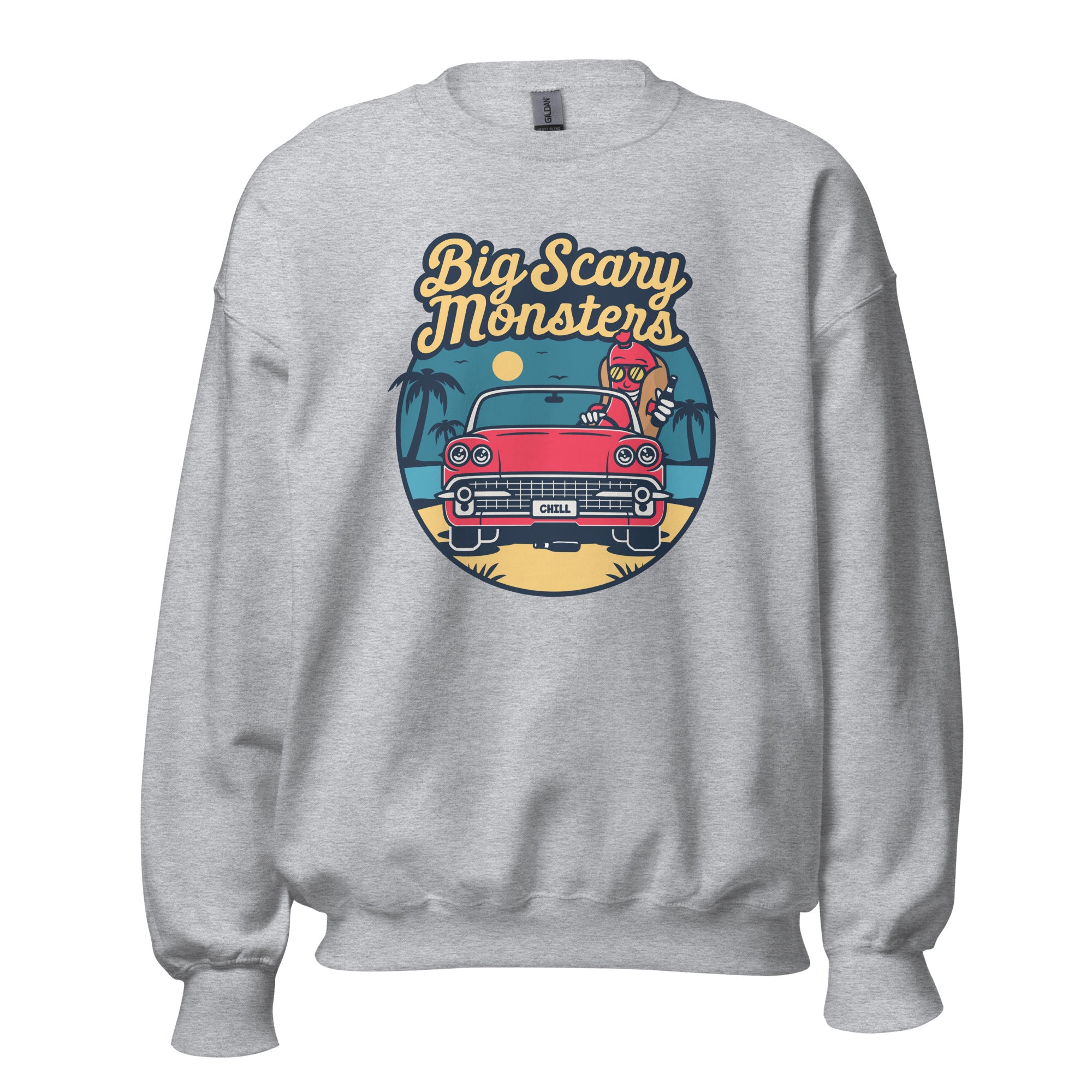 big-scary-monsters-hot-dog-sweatshirt-noir-coton image 4