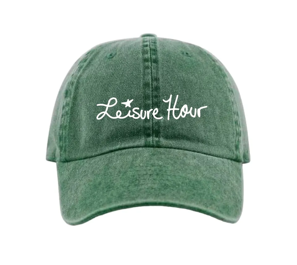 leisure-hour-casquette-brod-e-dad-hat-6-panneaux-noir image 1