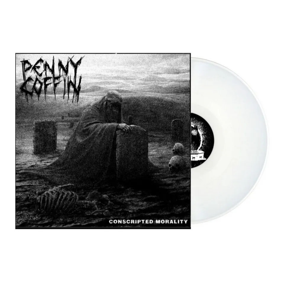 penny-coffin-conscripted-morality-vinyle-12-blanc-vivid image 1