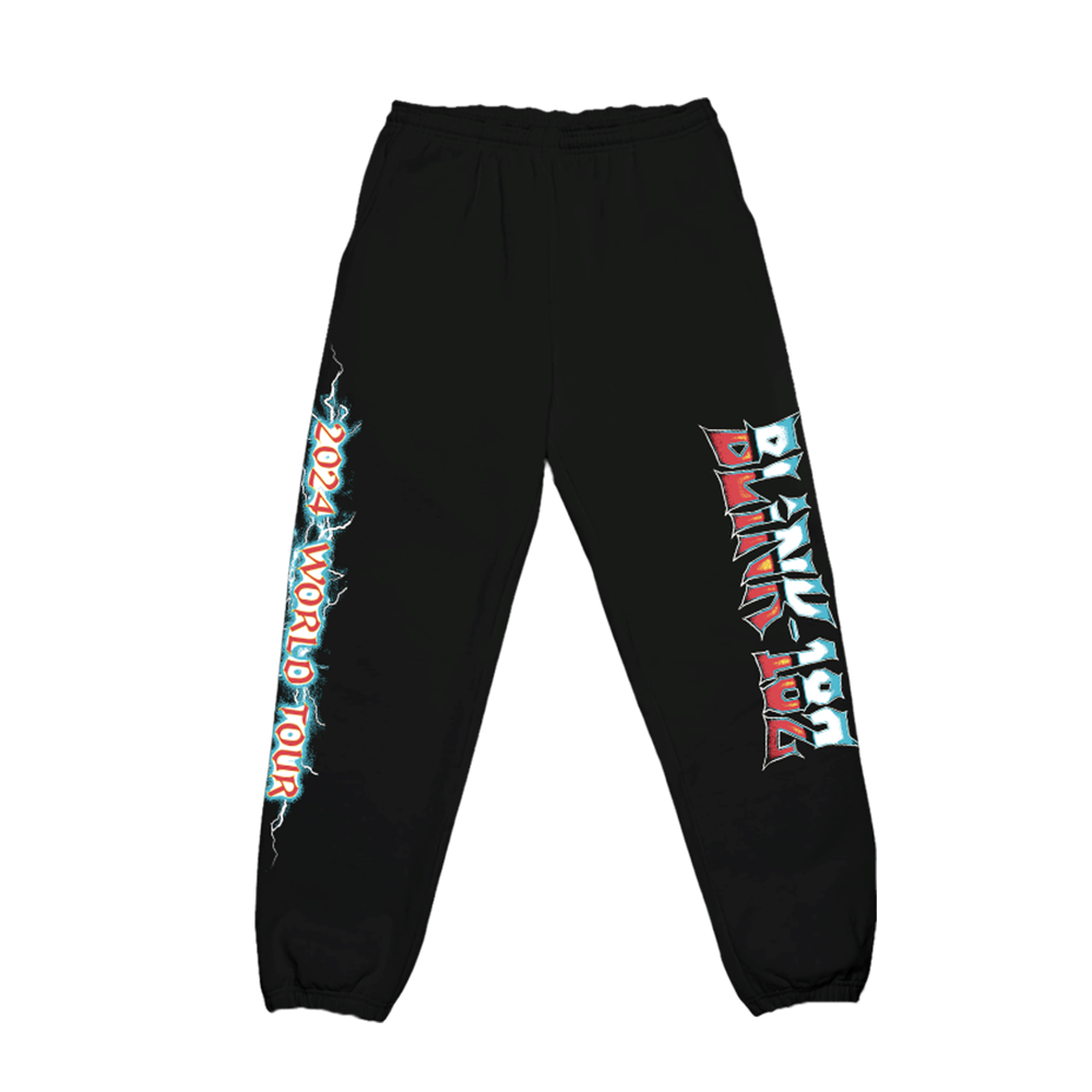 blink-182-world-tour-joggers-noir-jogging-tourn-e image 1