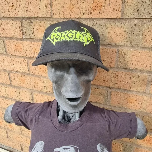 gorguts-logo-casquette-trucker-phosphorescente-noire image 1