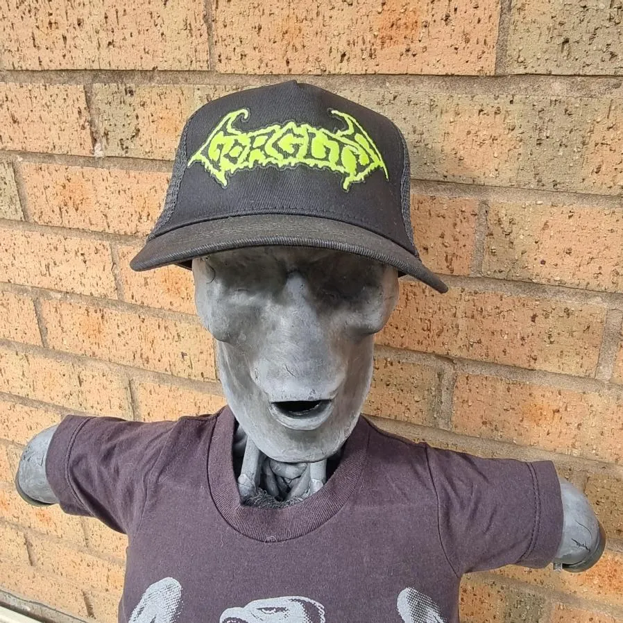 gorguts-logo-casquette-trucker-phosphorescente-noire image 1