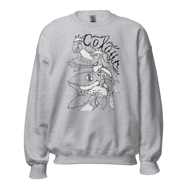 big-scary-monsters-colour-sweatshirt-gris-coton image 1