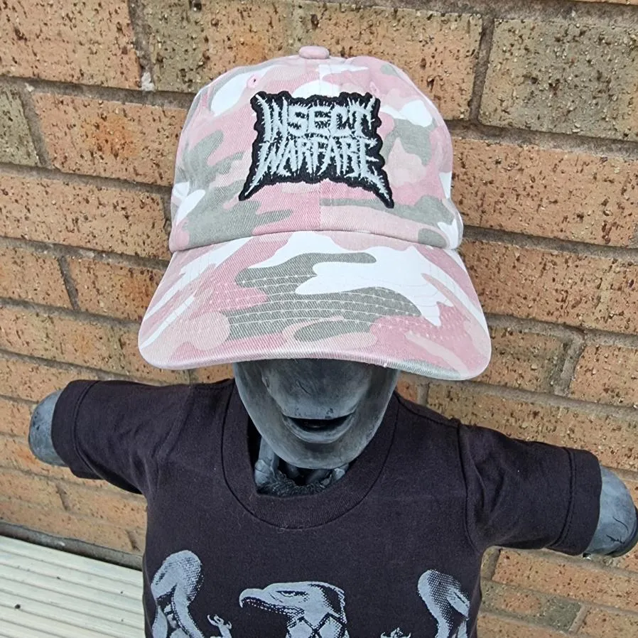 insect-warfare-logo-casquette-dad-cap-pink-camo-phospho image 1