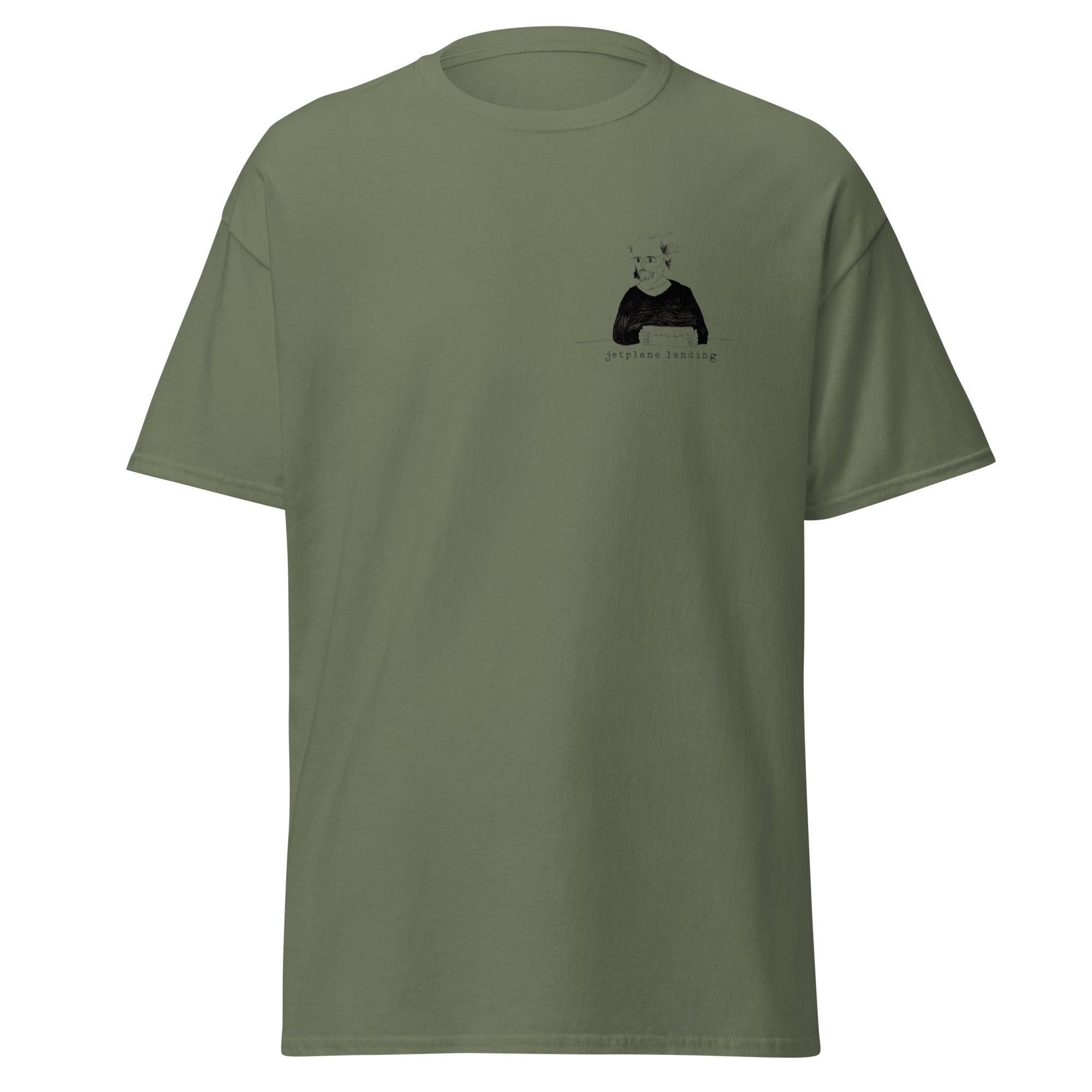 jetplane-landing-once-like-a-spark-t-shirt-coton-vert image 1