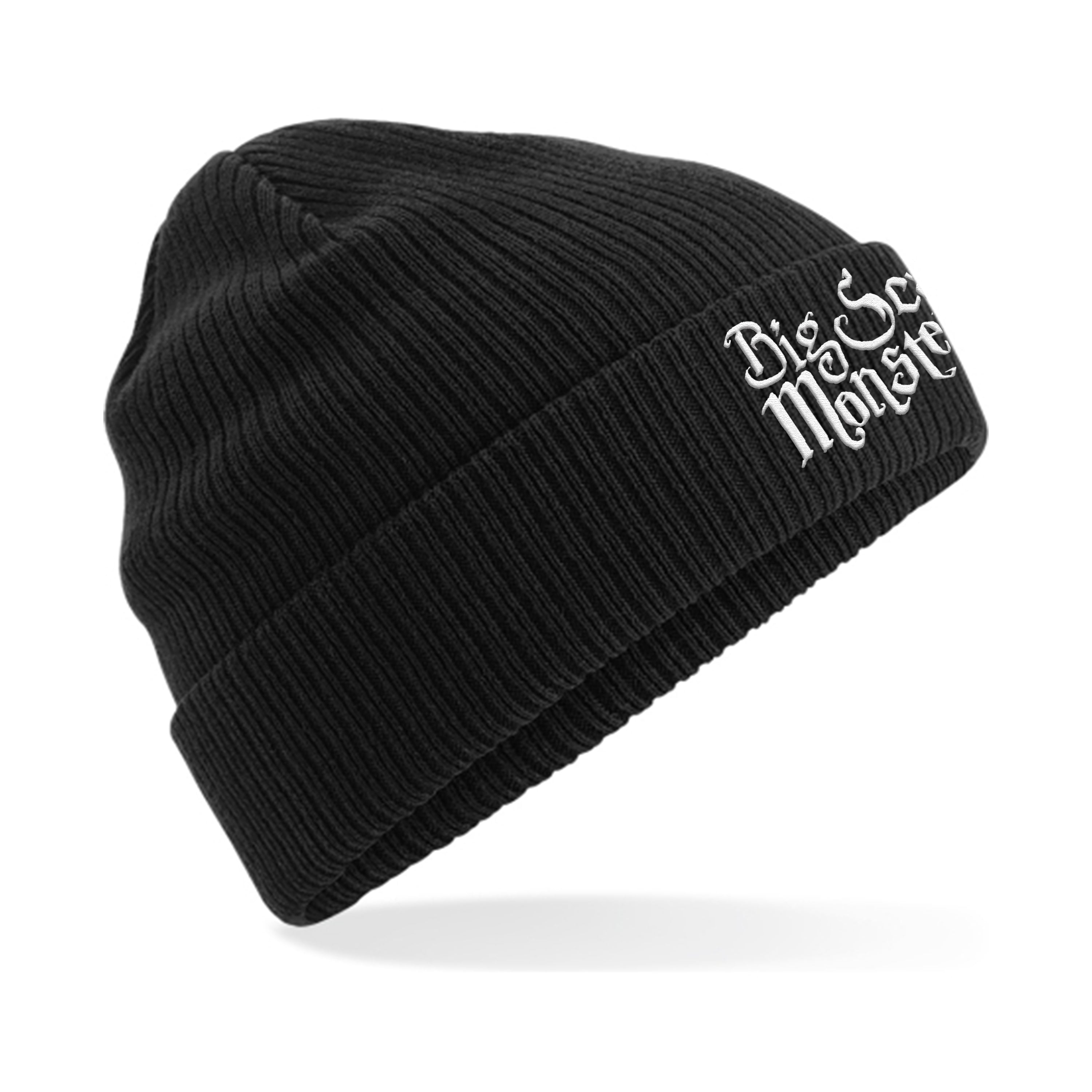 big-scary-monsters-bonnet-brod-noir-coton-bio image 5