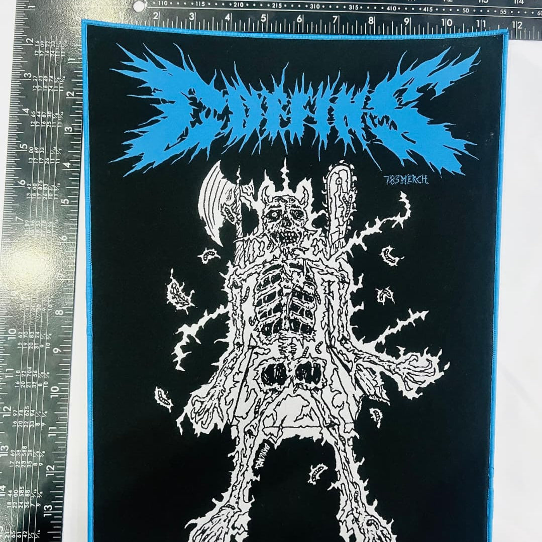 783punx-coffins-sinister-oath-backpatch-dos-bordure-noire image 7