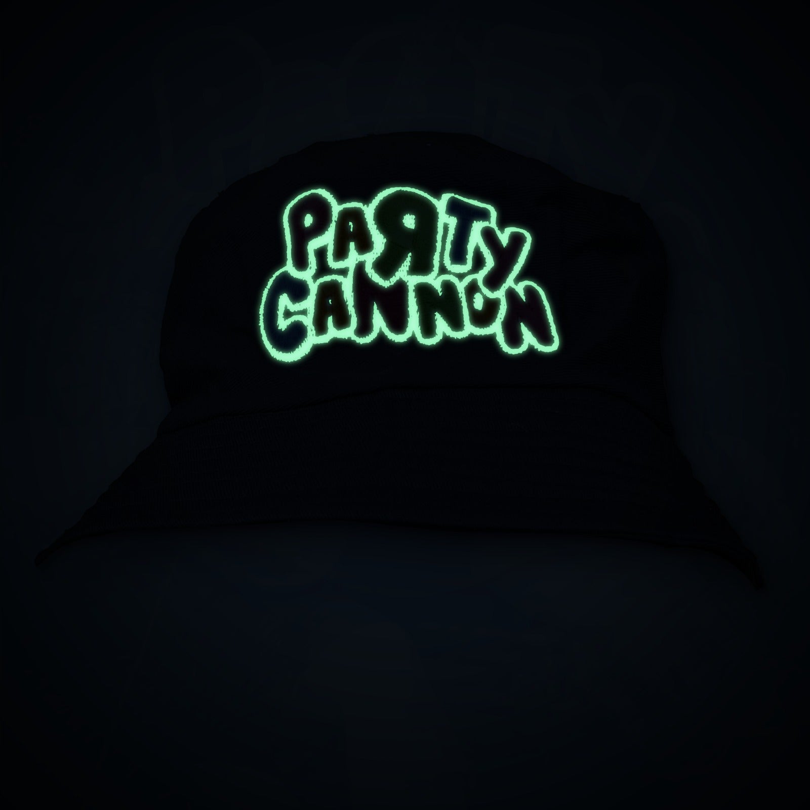 party-cannon-logo-glow-in-the-dark-bob-bucket-hat-phosphorescent image 2
