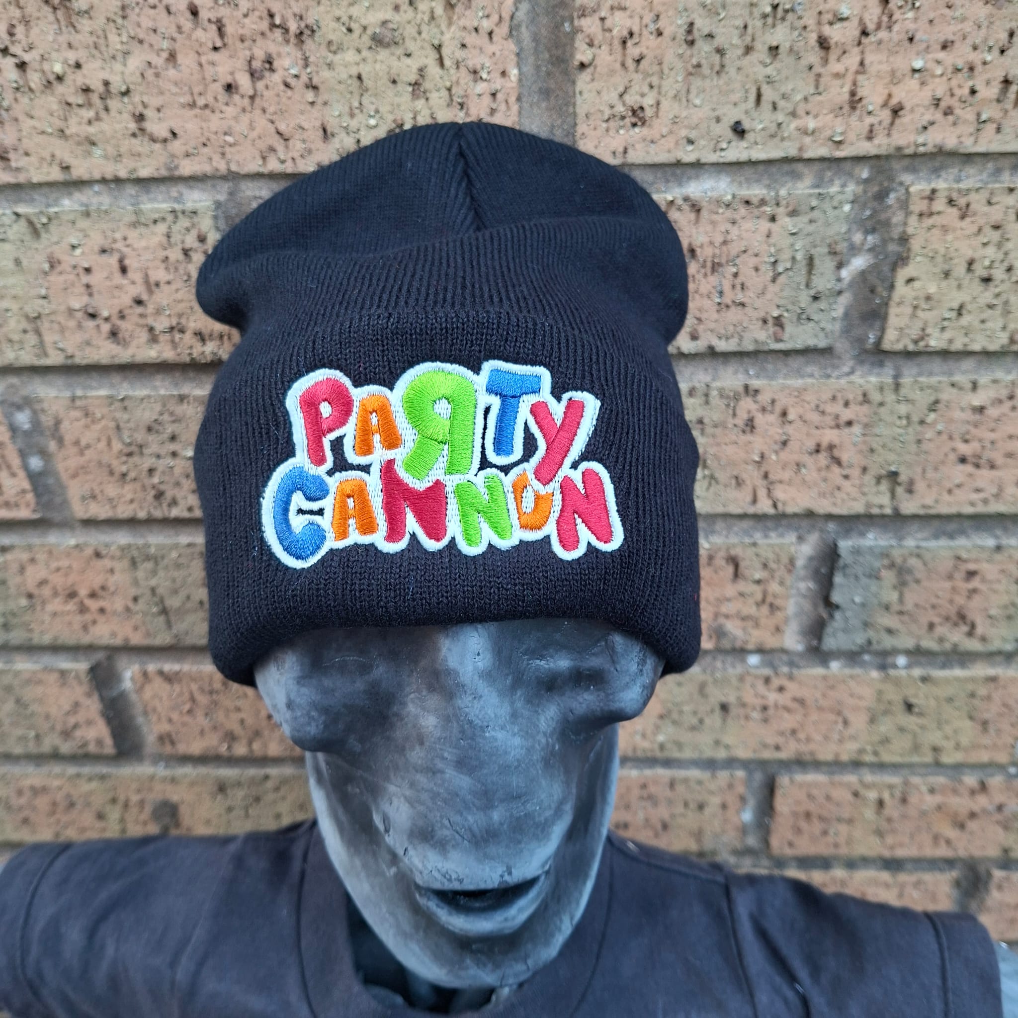 party-cannon-logo-bonnet-noir-phosphorescent-brod image 4